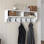 P2 Garderobe Holzfurnier Weiß 4