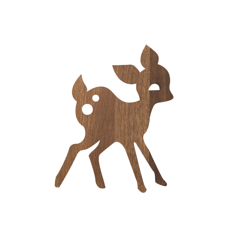 My Deer Wandleuchte Holz Braun 0