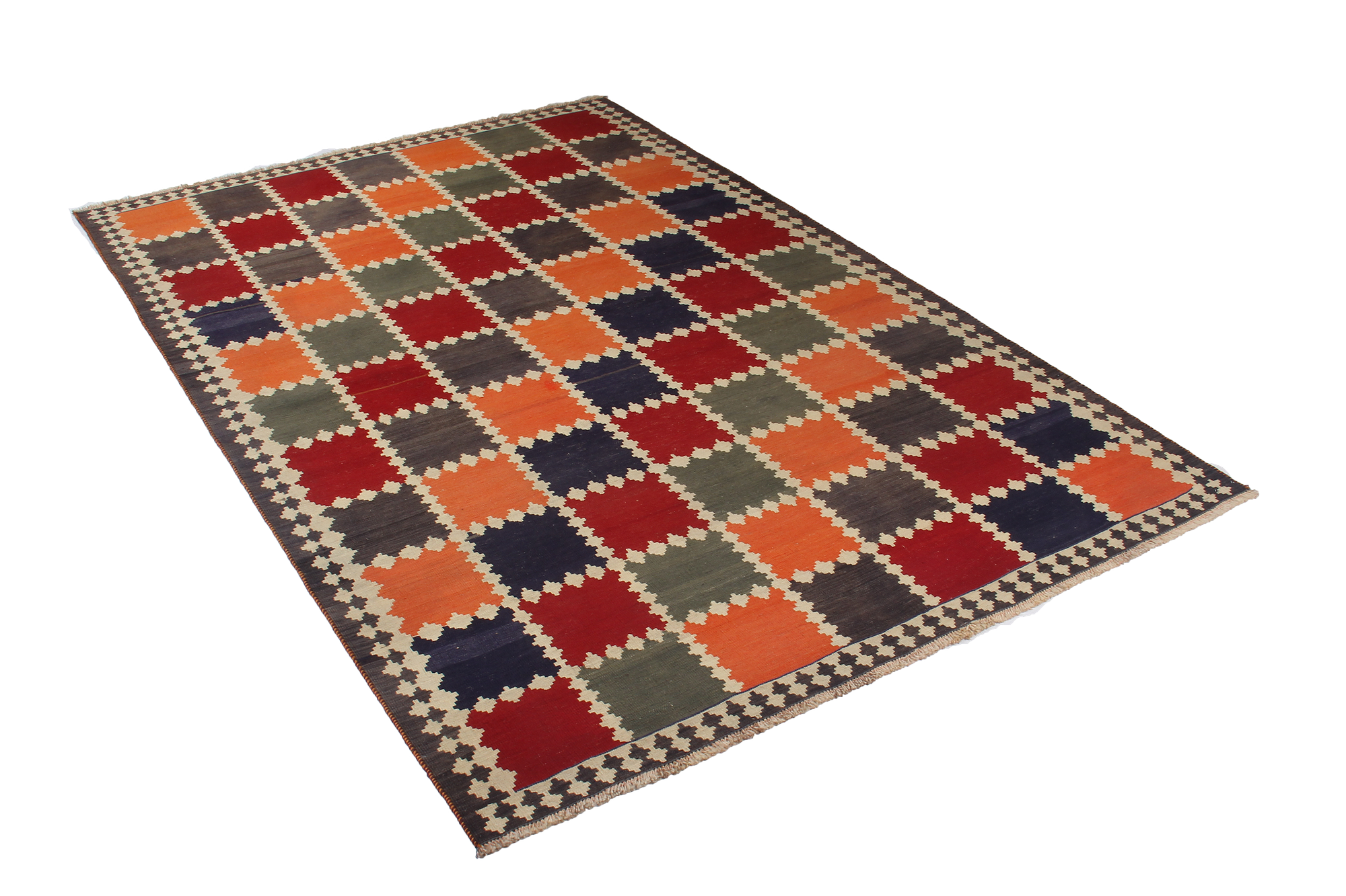 Kilim Gashgai Teppich Mehrfarbig 5
