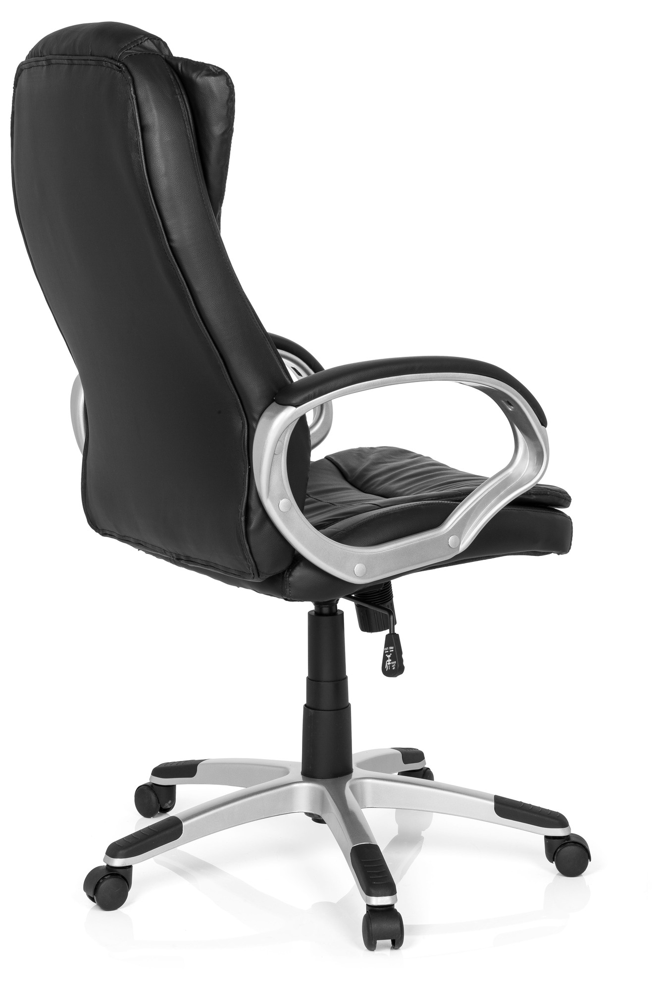 Office chair Leatherette Black 5