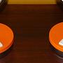 Eyeball Lampen 2er Set Orange 1970er Jahre 7