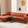 Petra L Ecksofa Orange 2