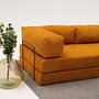 Comfort Schlafsofa Récamiere Rechts Orange 6