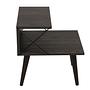 Cross Nightstand Wood Veneer Dark Brown 6