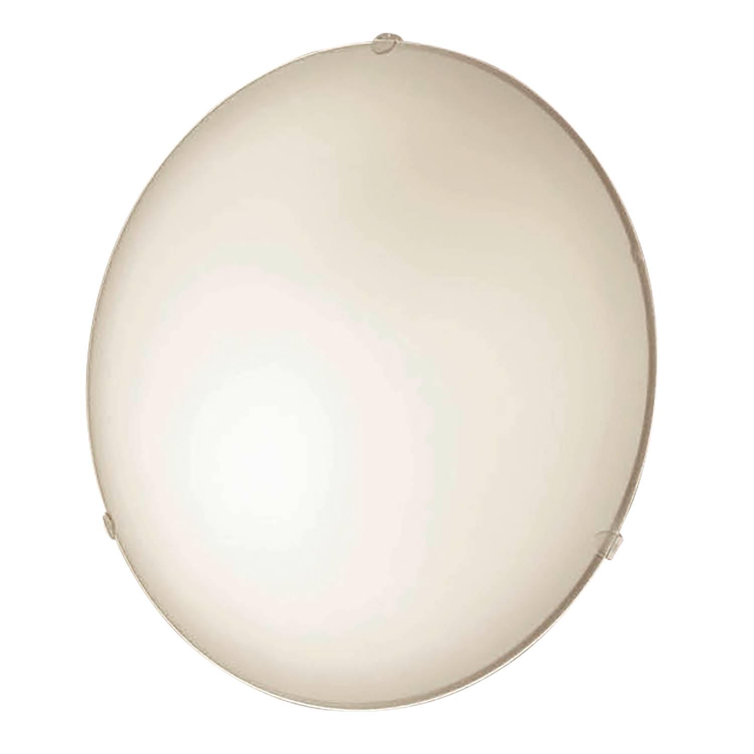 Ceiling light Mars III Glass Steel 1-bulb White 1
