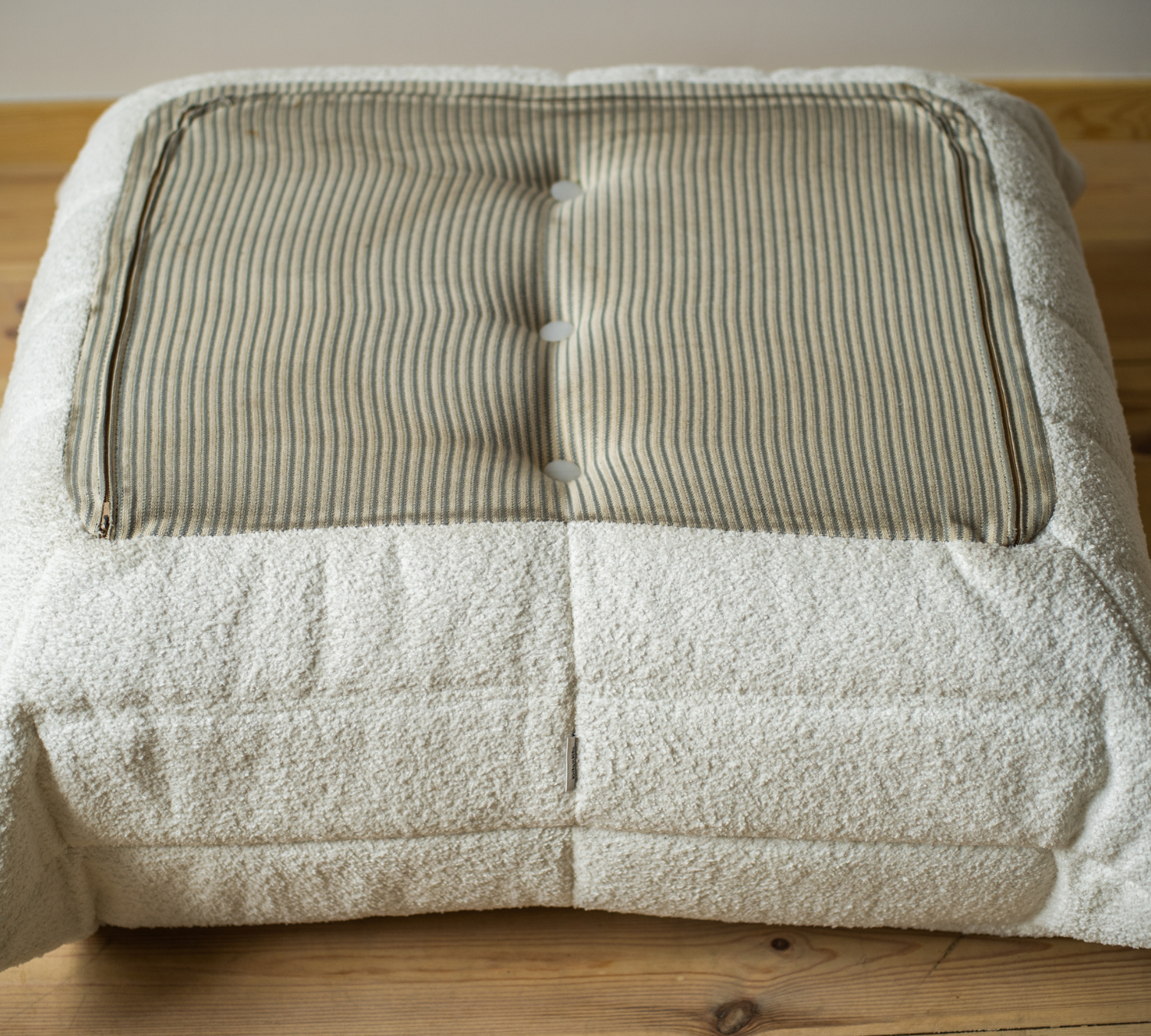 Set Lounge Togo 4 pezzi Bouclé Bianco 5