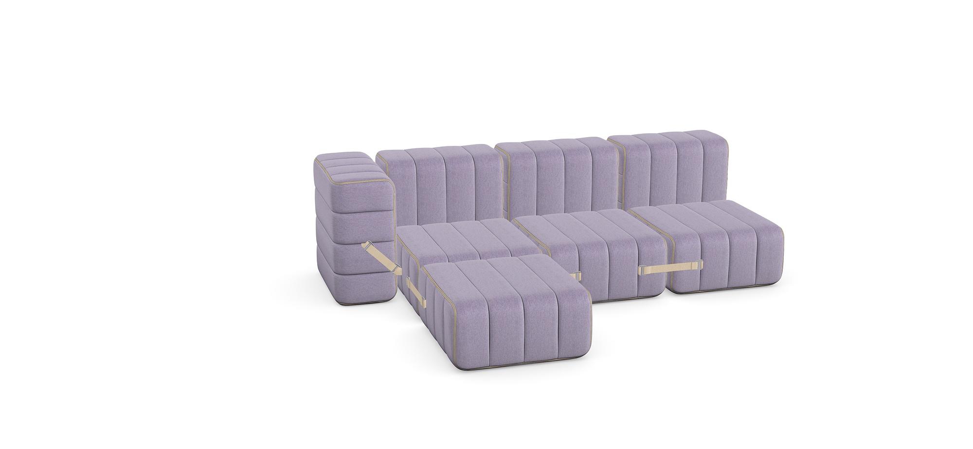 Curt 8 Modular Sofa-Set 2-Sitzer Dama 2