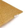Harp Structure Kissenbezug Polyester Senfgelb 60 x 60 cm 3