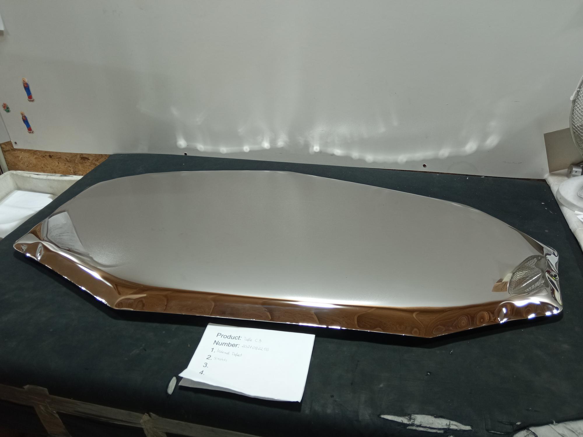 Table Mirror C3 Stainless Steel Inox Polished Silver 3