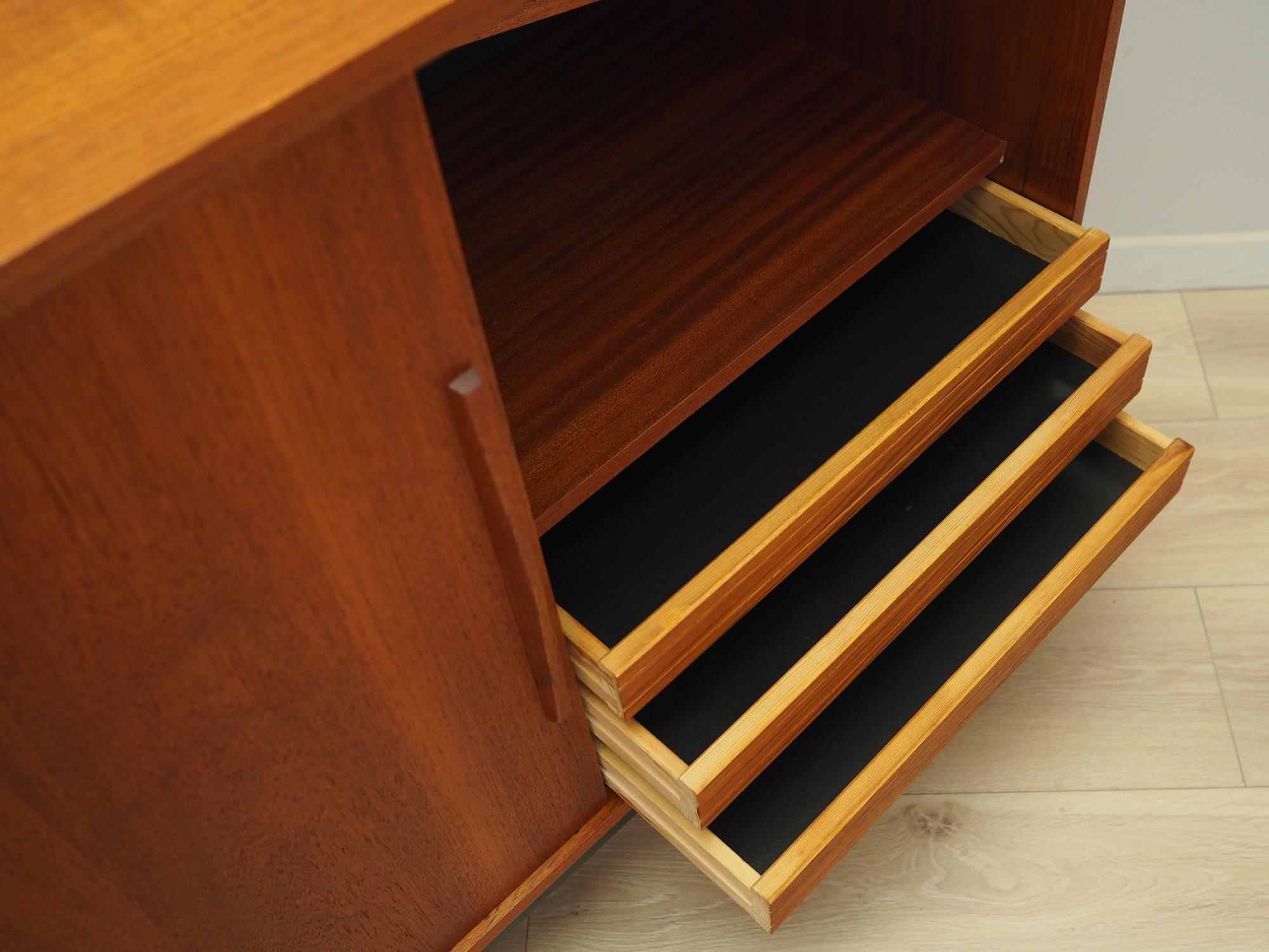 Teak sideboard brown 1970s 12