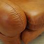 Sessel Leder Braun 1970er Jahre 13