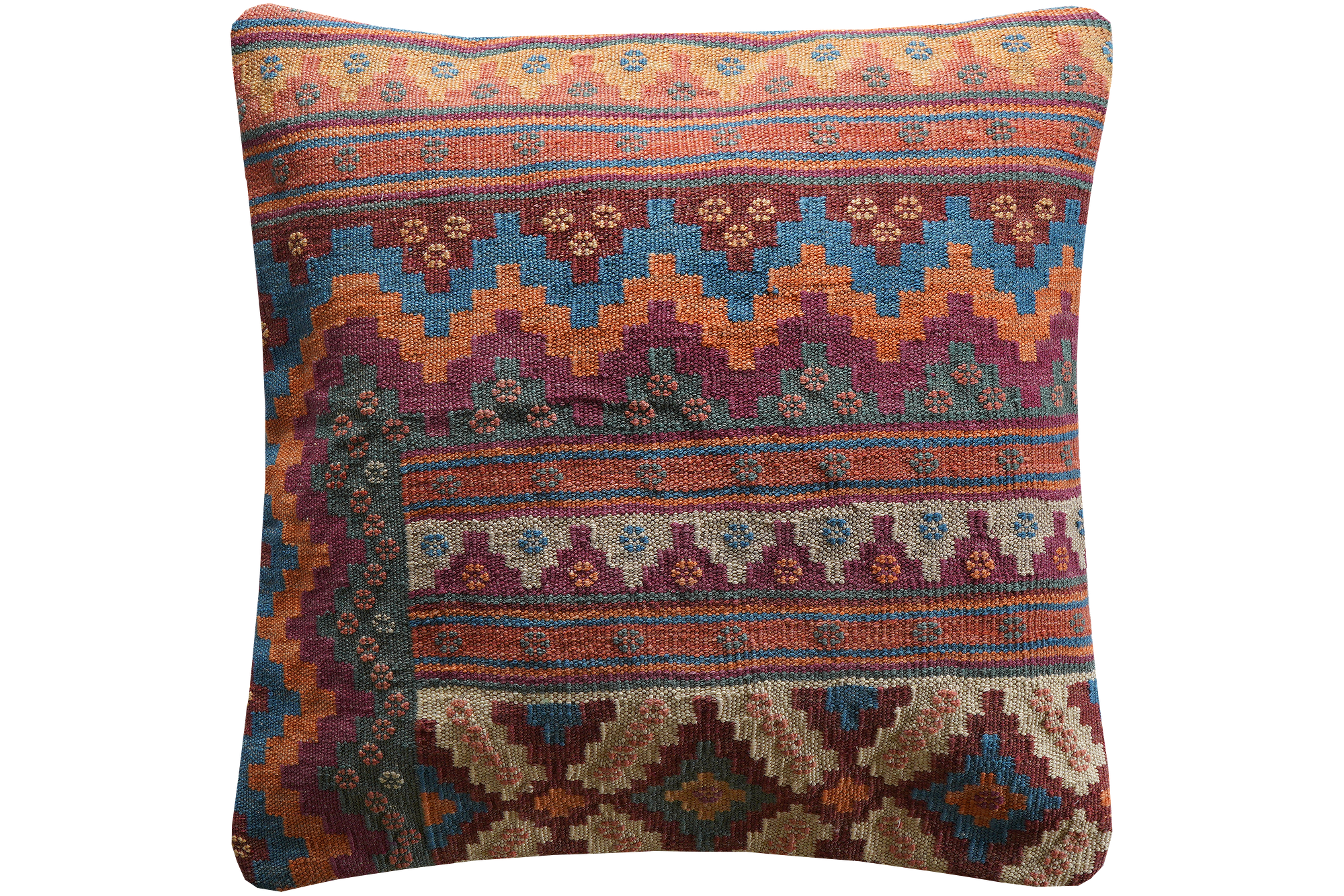 Carpet Pillow Wool Cotton Multicolored 0