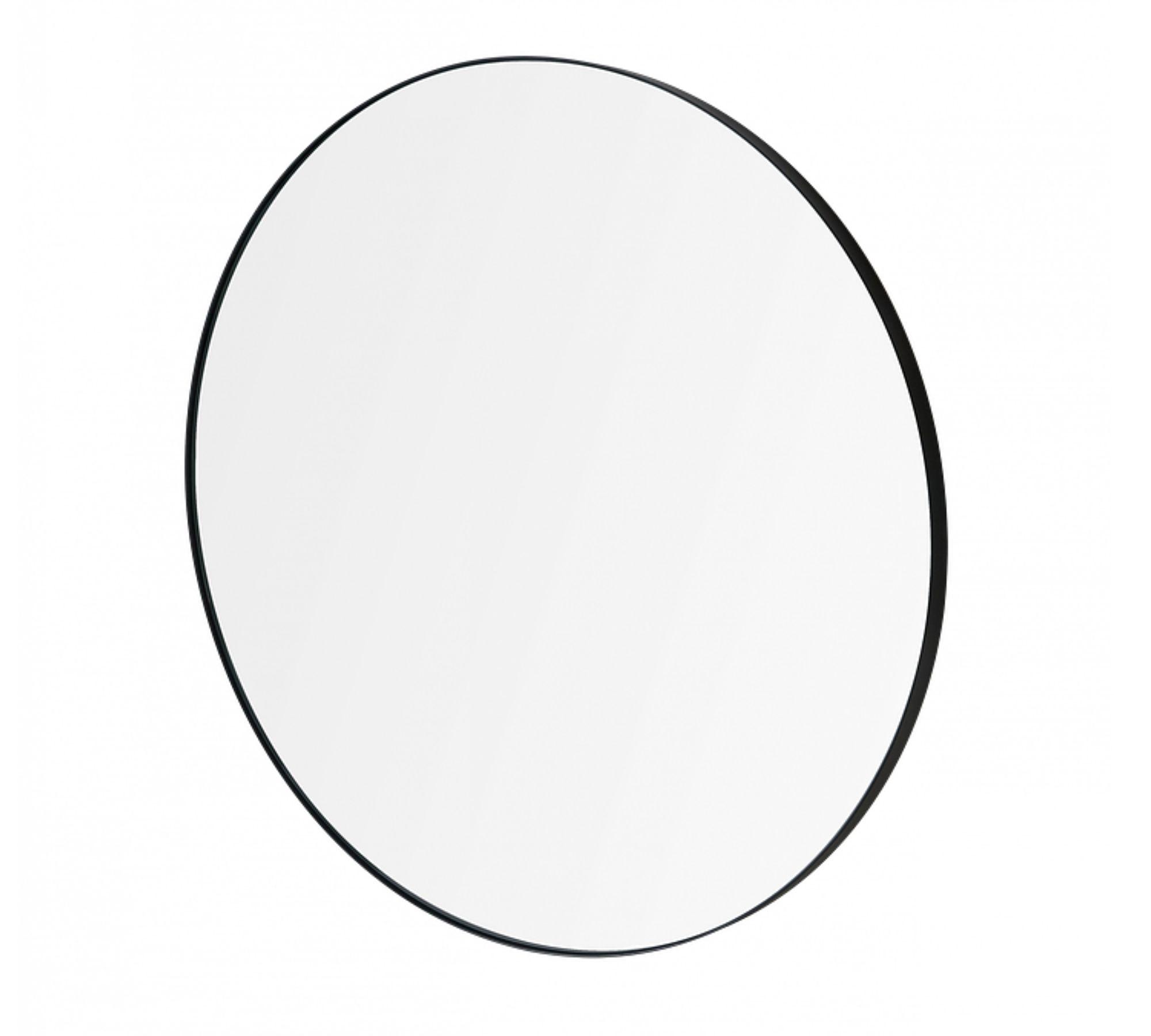 Rim Wandspiegel Black Glas Klar Ø80cm 66933 0