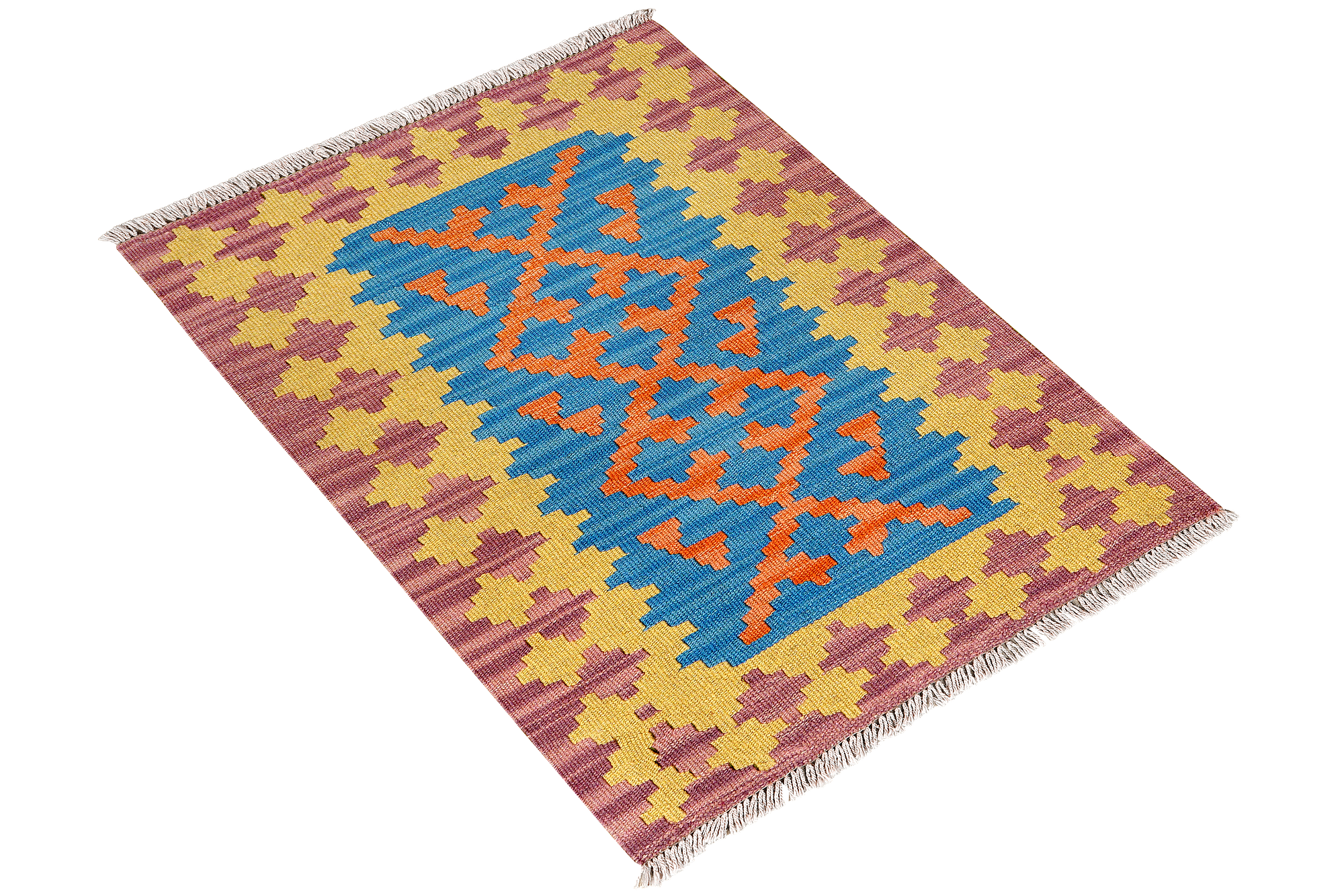 Kilim Gashgai Teppich Wolle Mehrfarbig 2
