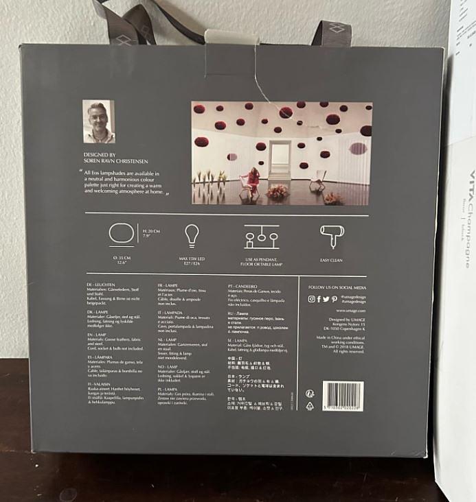 Eos floor lamp Mini Red Floor Black 4