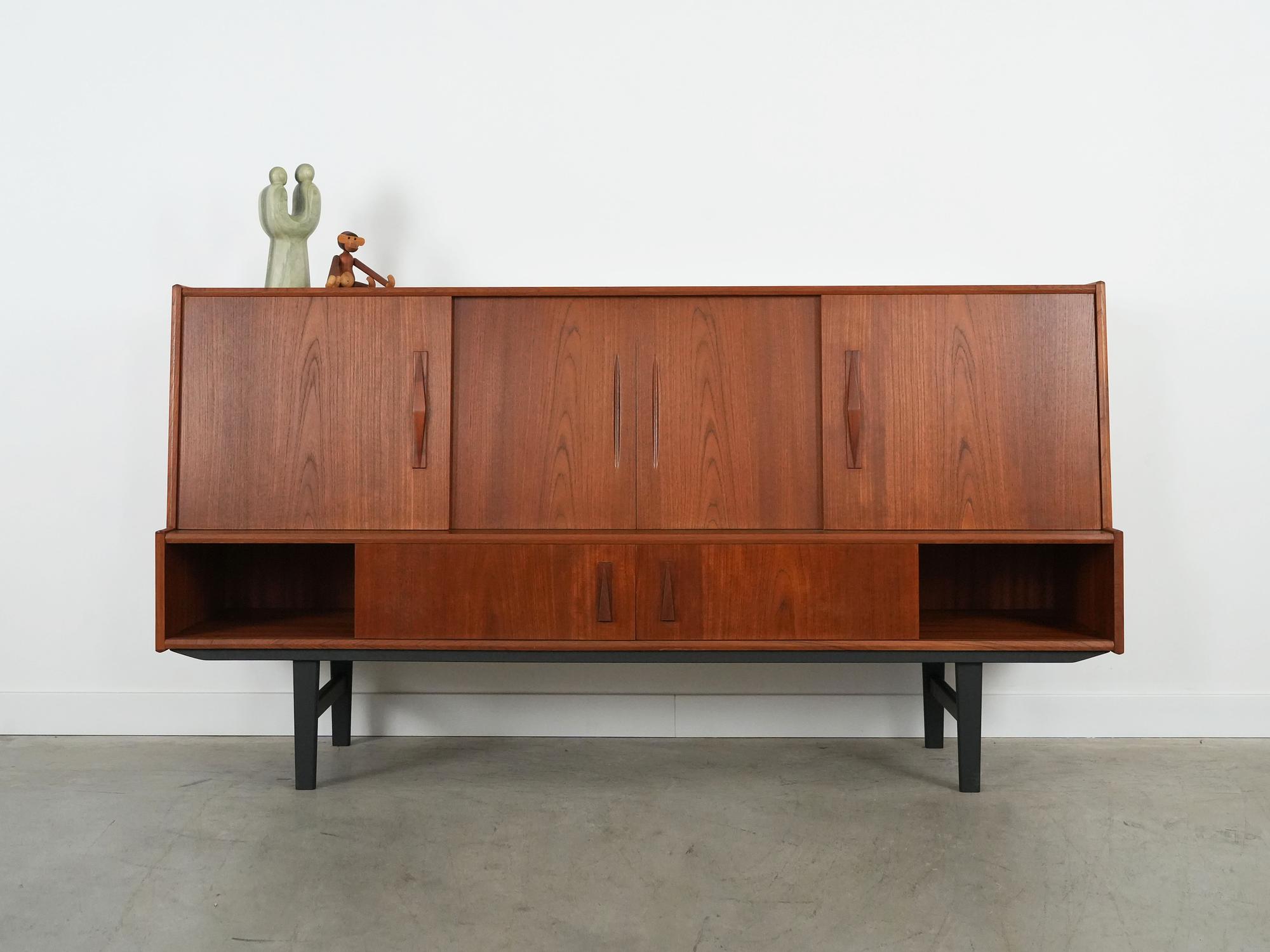 Highboard Teak wood 1970s 4