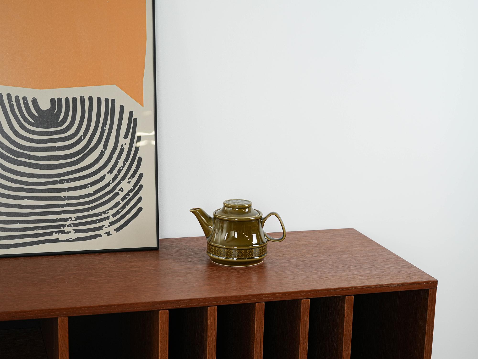 Ceramic teapot 1980s made in Poland 1