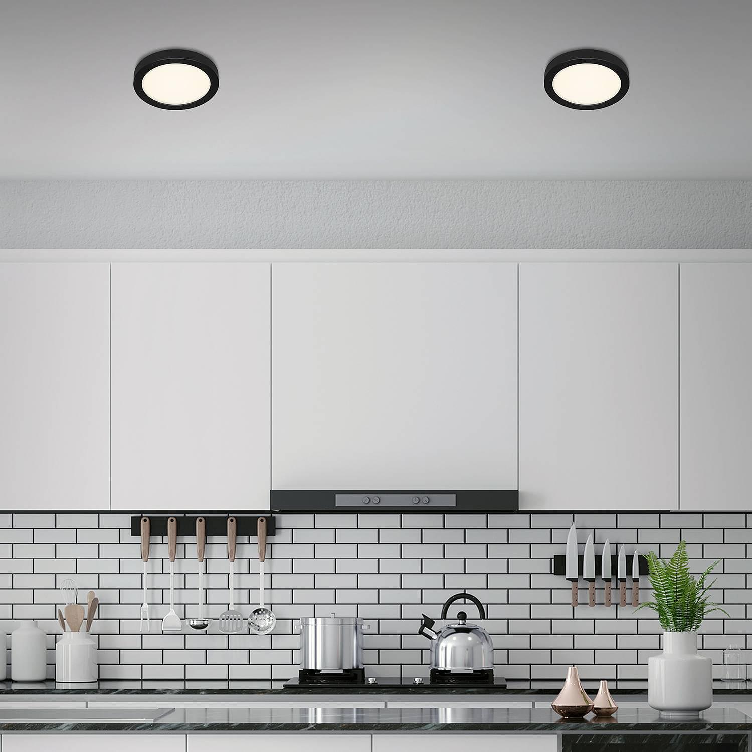 LED-Deckenleuchte Schwarz 2