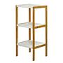 Shelf Perzee Bamboo White Height: 80 cm 0