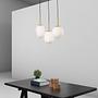 Lato Type E Pendant Light Opal Glass Gold 2