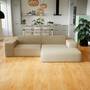 Pyllow Ecksofa Strukturstoff Cremebeige 3