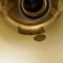 Vintage pendant lamp metal gold 1970s 5