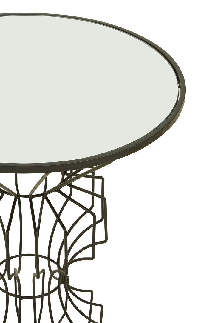 Yaxi Round Side Tables Metal Bronze 1