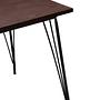 District Side Table Metal Elm Wood Black 2