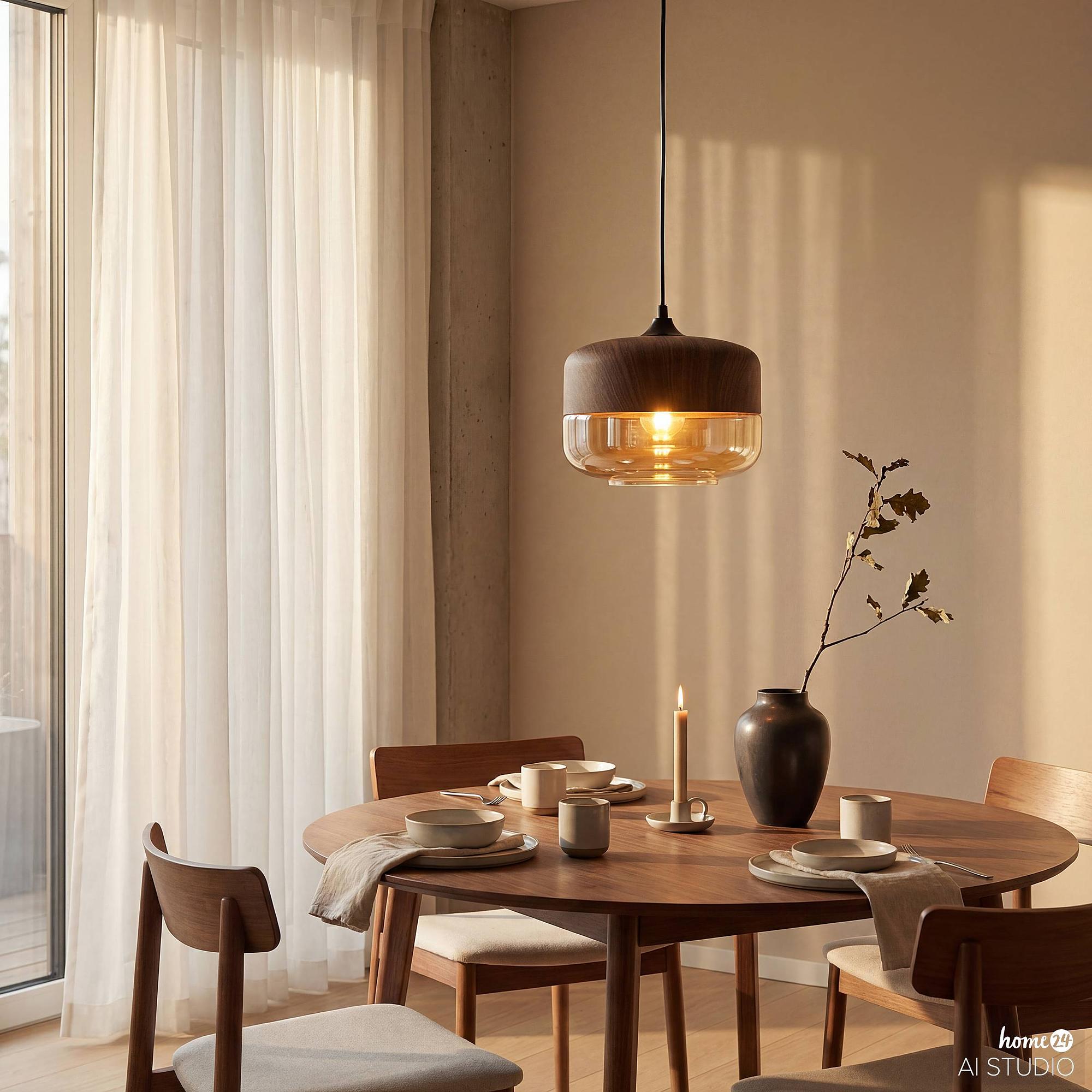 KAVON Pendant Light 1-Light Colored Glass Iron 2