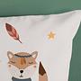 Kinderbettwäsche Eule und Fuchs Baumwolle Mehrfarbig 4