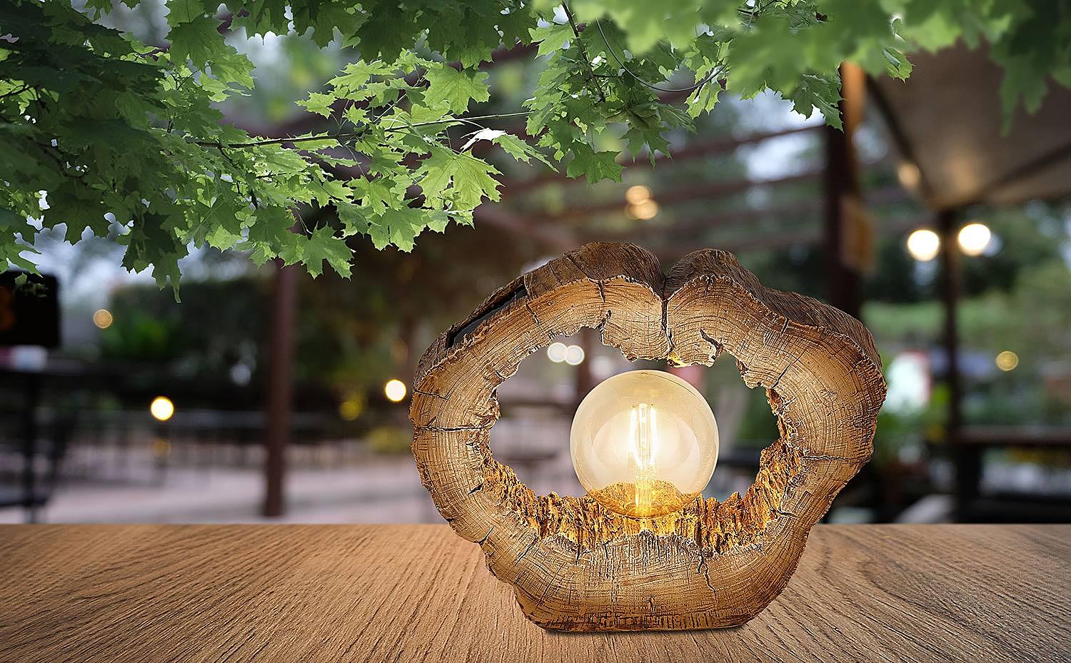 Solar Solarleuchte Acrylglas Braun 2