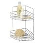 Corner shelf Milano Silver Steel 0