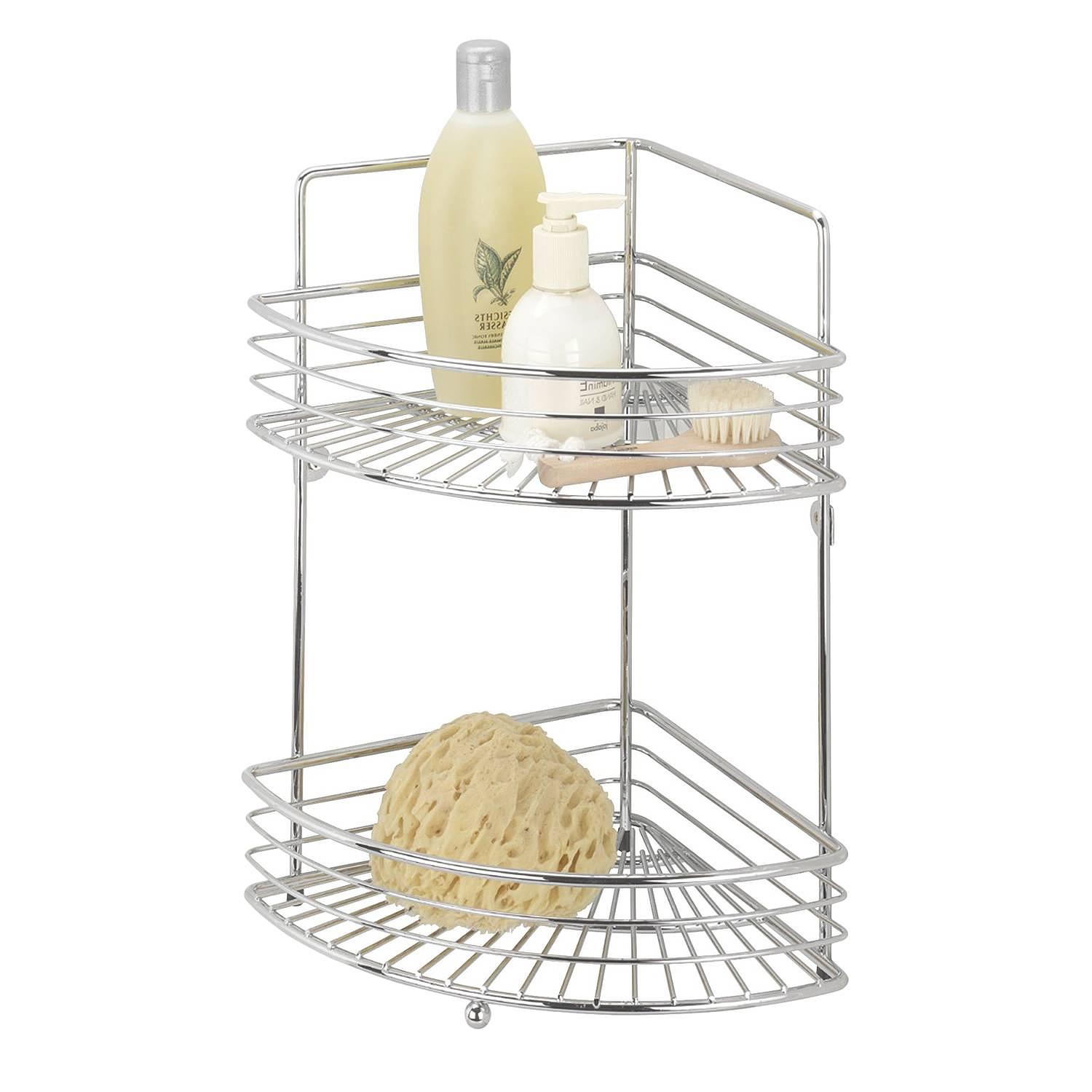 Corner shelf Milano Silver Steel 0