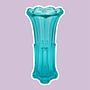 Vintage Vase Glas Türkis 1958 0
