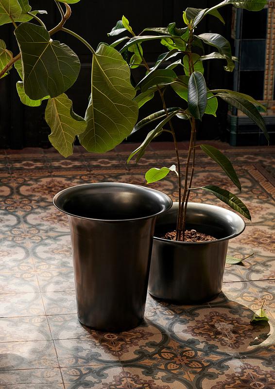 Spun Alukorb Geschwrärztes Aluminum Schwarz 2