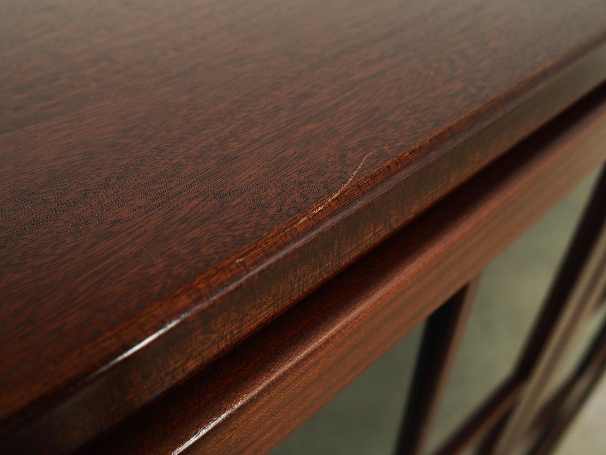 Mahogany display cabinet 1970s 4