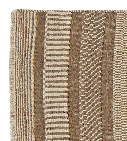 Gabbeh Teppich Wolle Beige 1