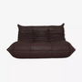 Togo Sofa 2-seater Madras Leather Brown 0