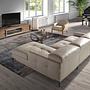 Runder Couchtisch Glas Braun 3