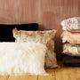 Bosie Lamina Grey Square Fur Kissen 0
