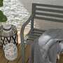 Gartenbank Stahl Grau 6