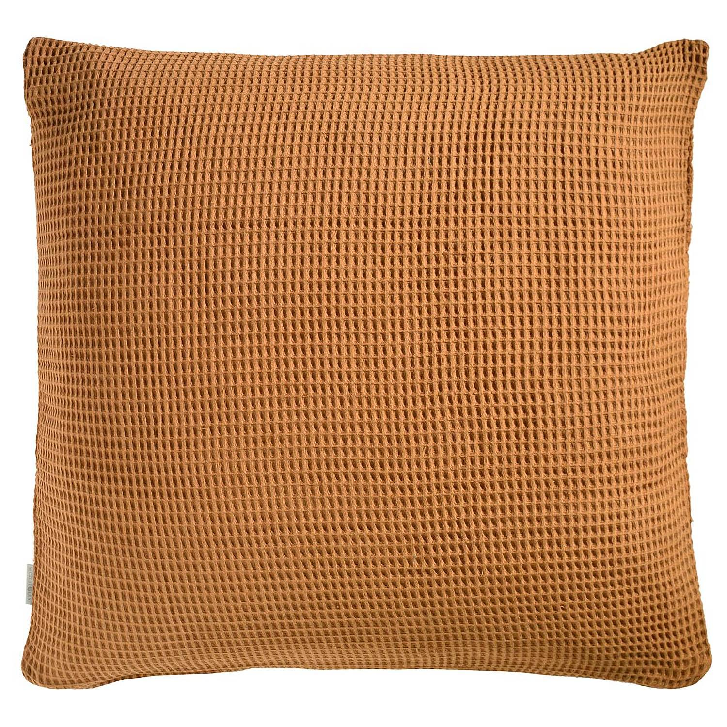 Wafel II Pillowcase Cotton Cognac 50 x 50 cm 0