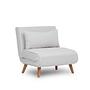 Foldable Sofa Bed 1-Seater White 8
