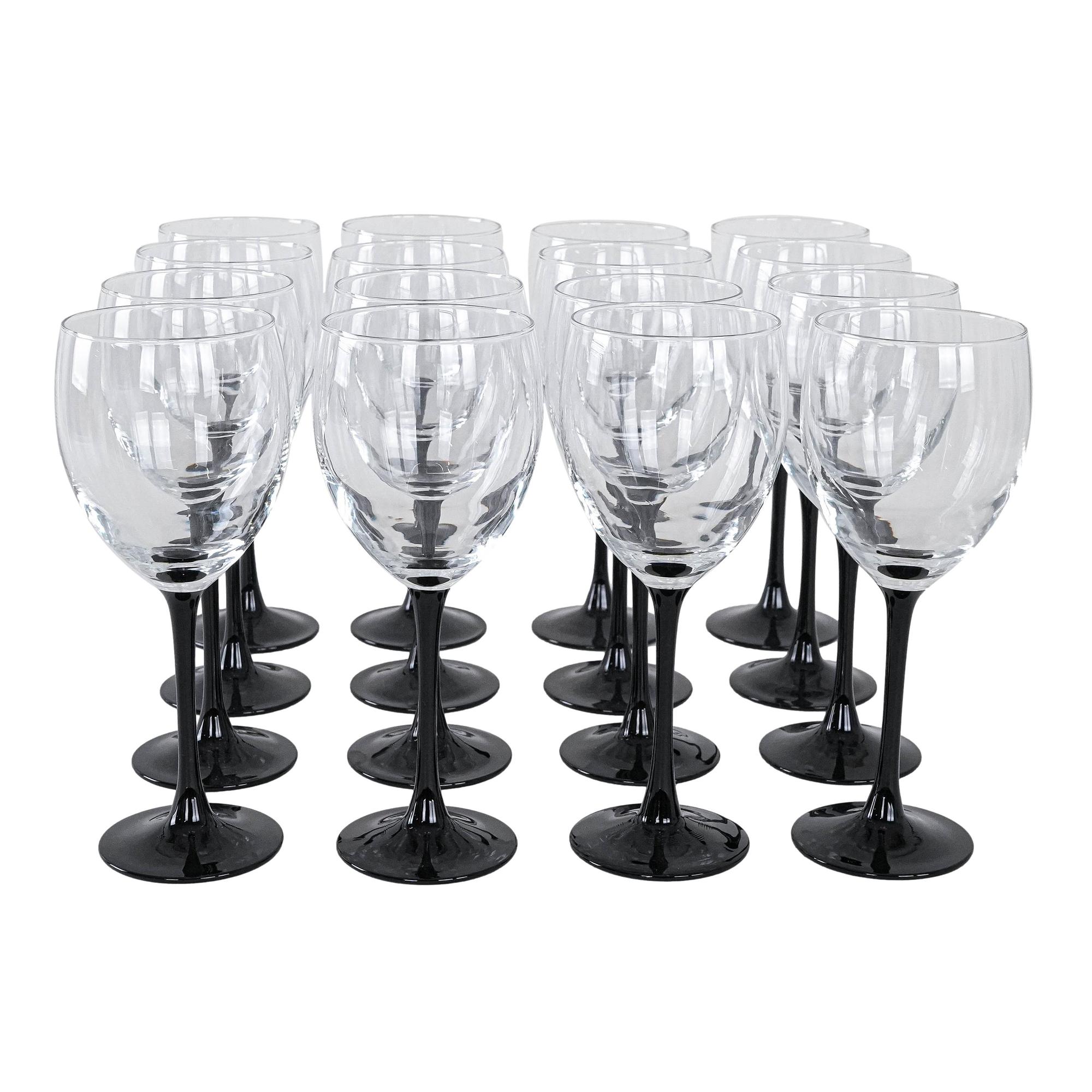 Wine glasses 16x Black 0