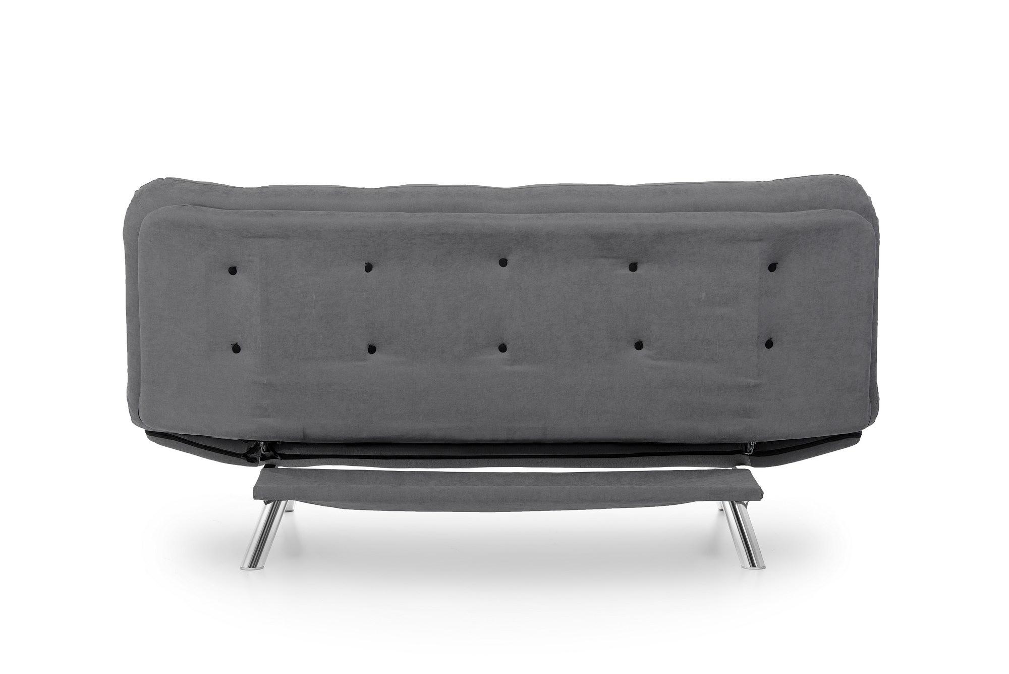 Misa Schlafsofa 3-Sitzer Grau 8