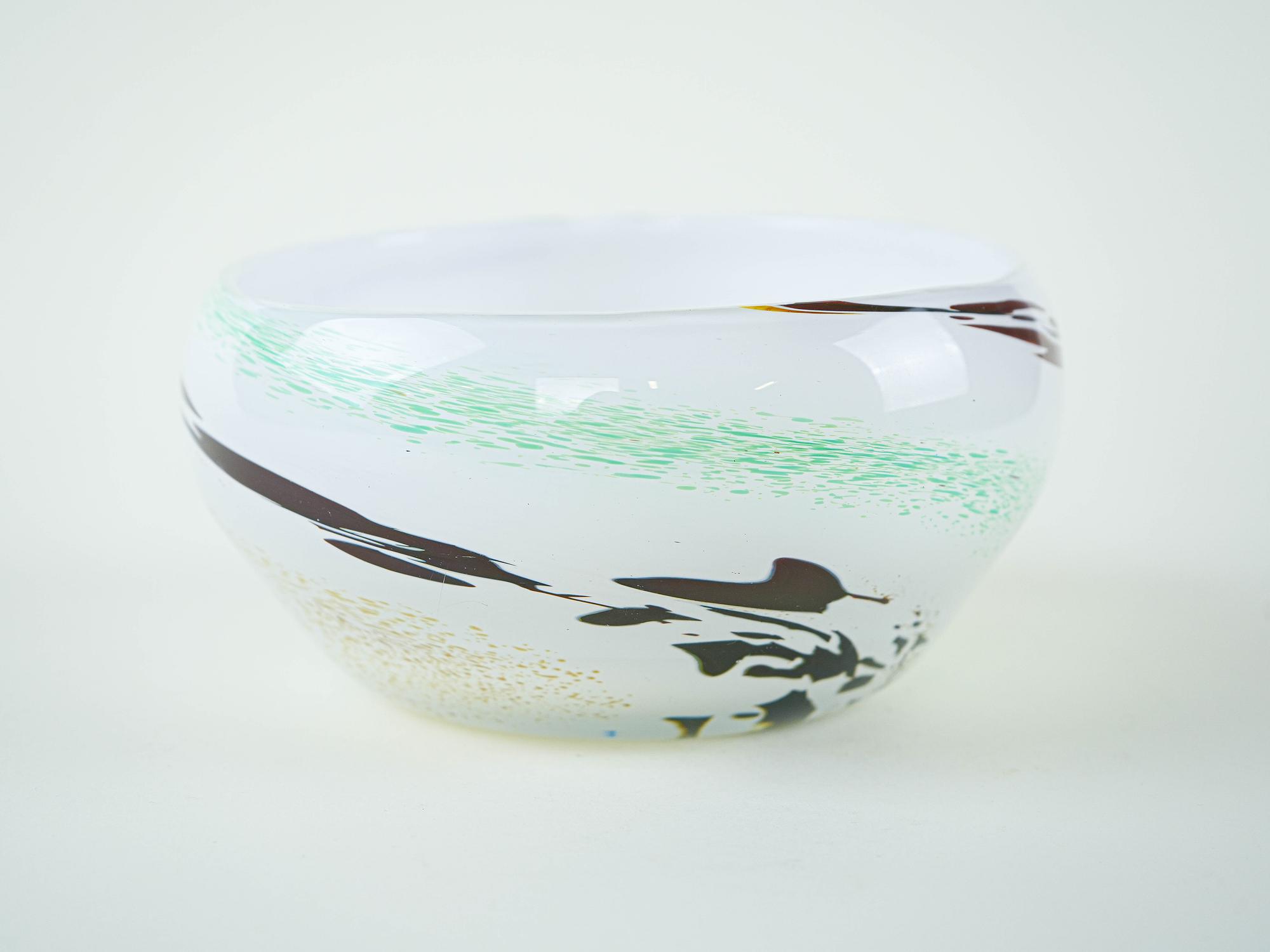 Glass bowl 1970s 1