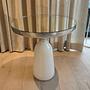 Bell Side Table Metal White 3