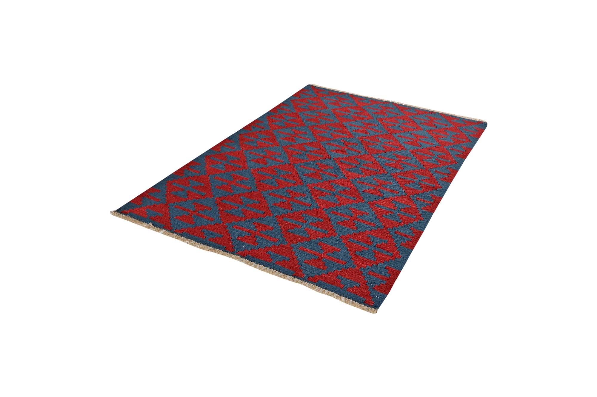 Kilim Gashgai Teppich Rot Blau 3