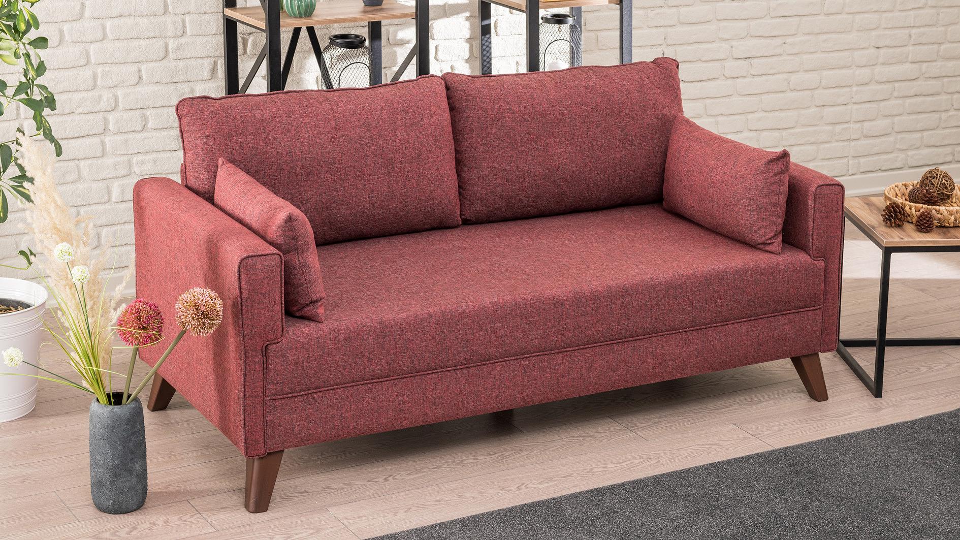 Bella Sofa 2-Sitzer Rot 2