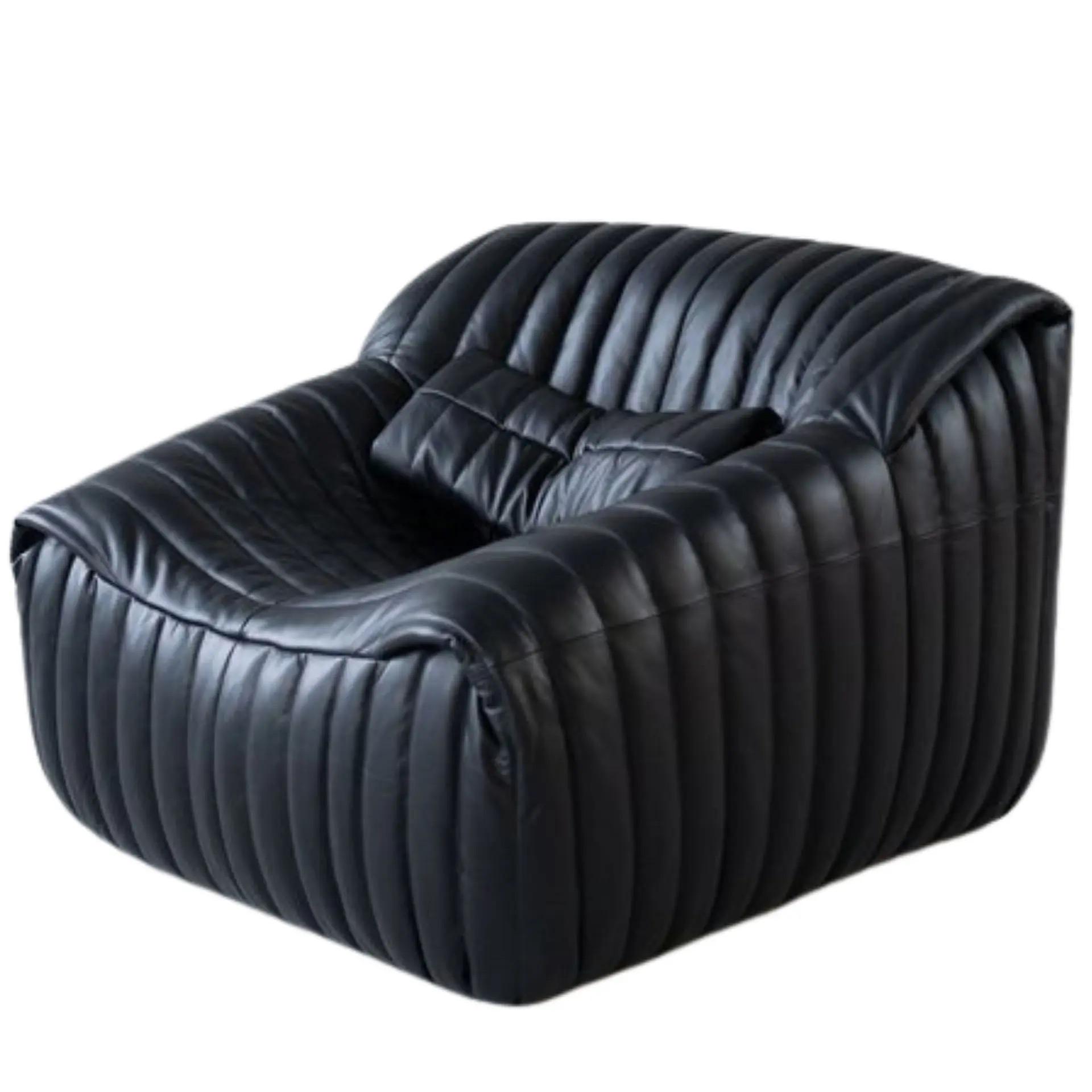 Sandra Poltrona Pelle Madras Nero 2